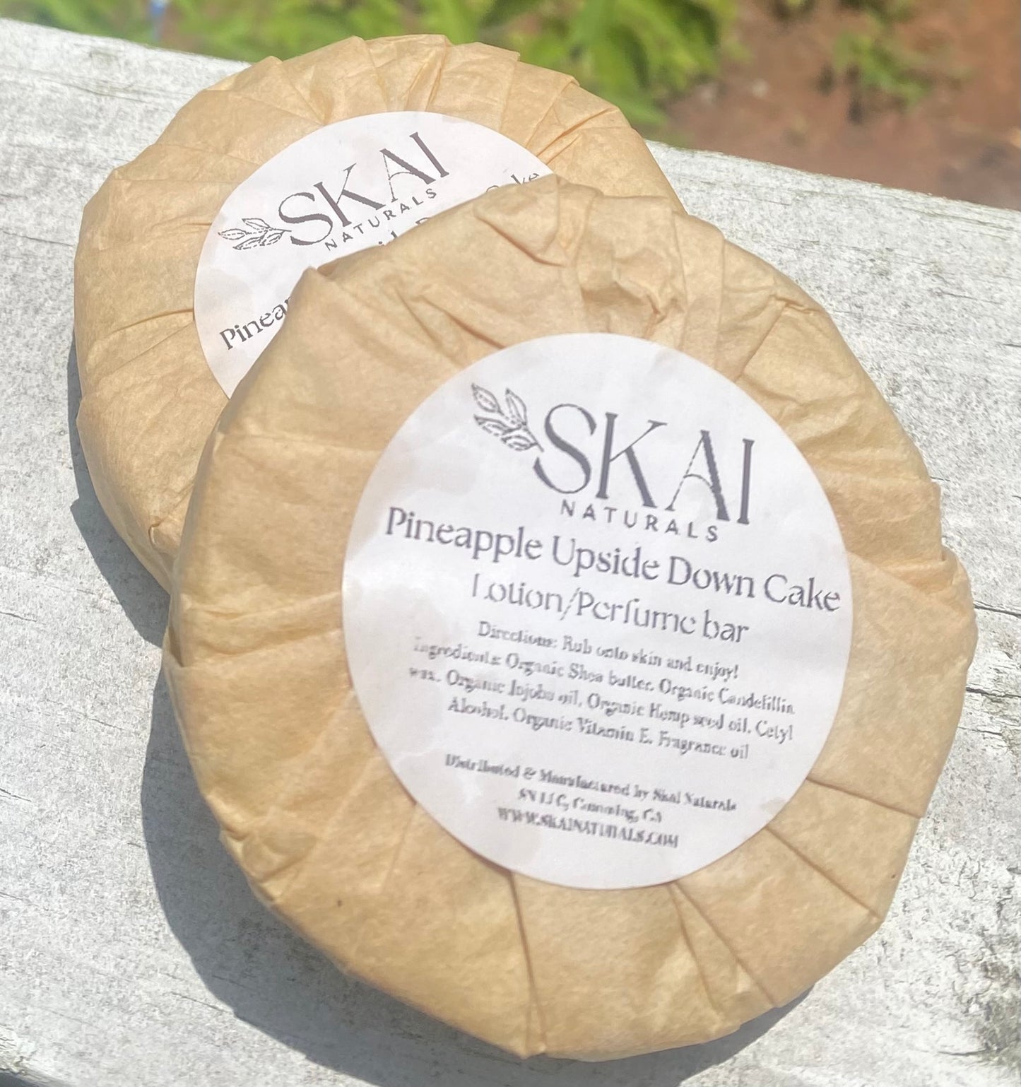 Pineapple upside down lotion bar