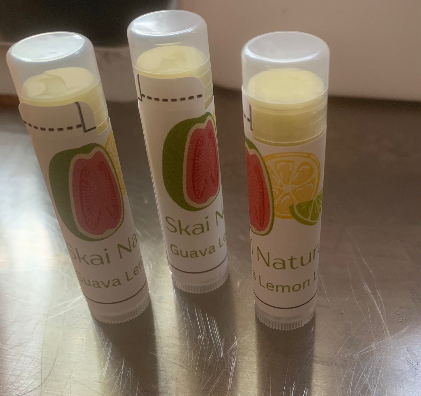 Lip balm-Guava Lemon Lime w/ hyaluronic acid
