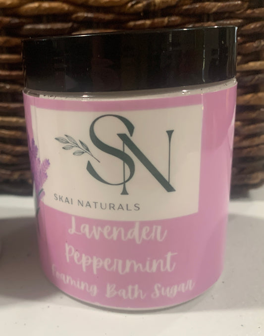 Foaming Bath Lavender Peppermint Sugar Scrub