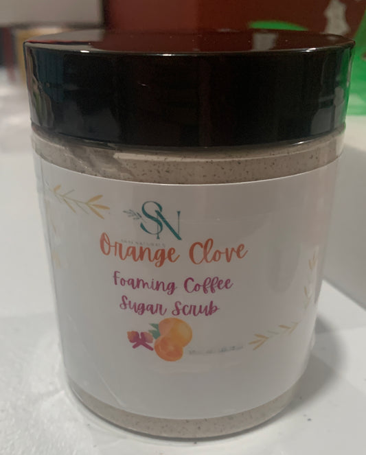 Foaming Bath Cranberry Orange Clove Coffee Scrub