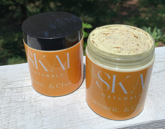 Foaming Bath Tumeric Chai Coffee Scrub