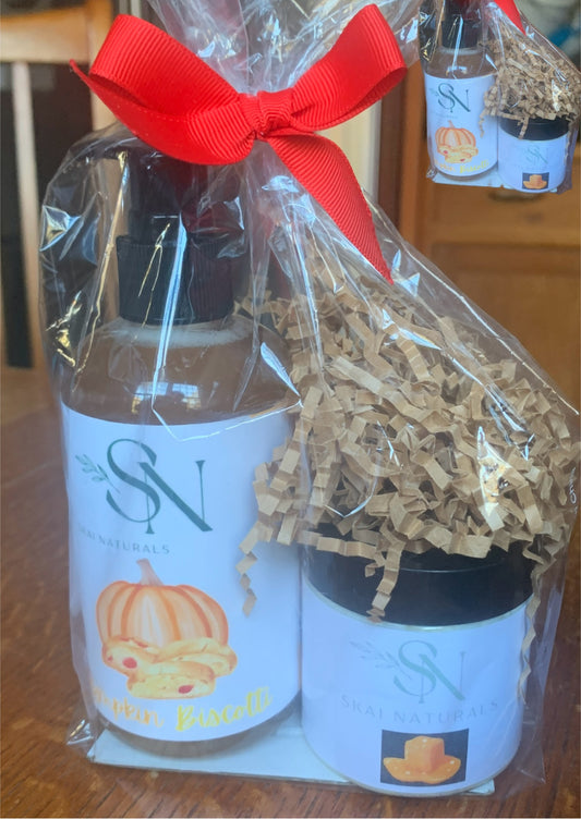 Hand & Body Wash Kit - Pumpkin Biscotti /Salted Caramel