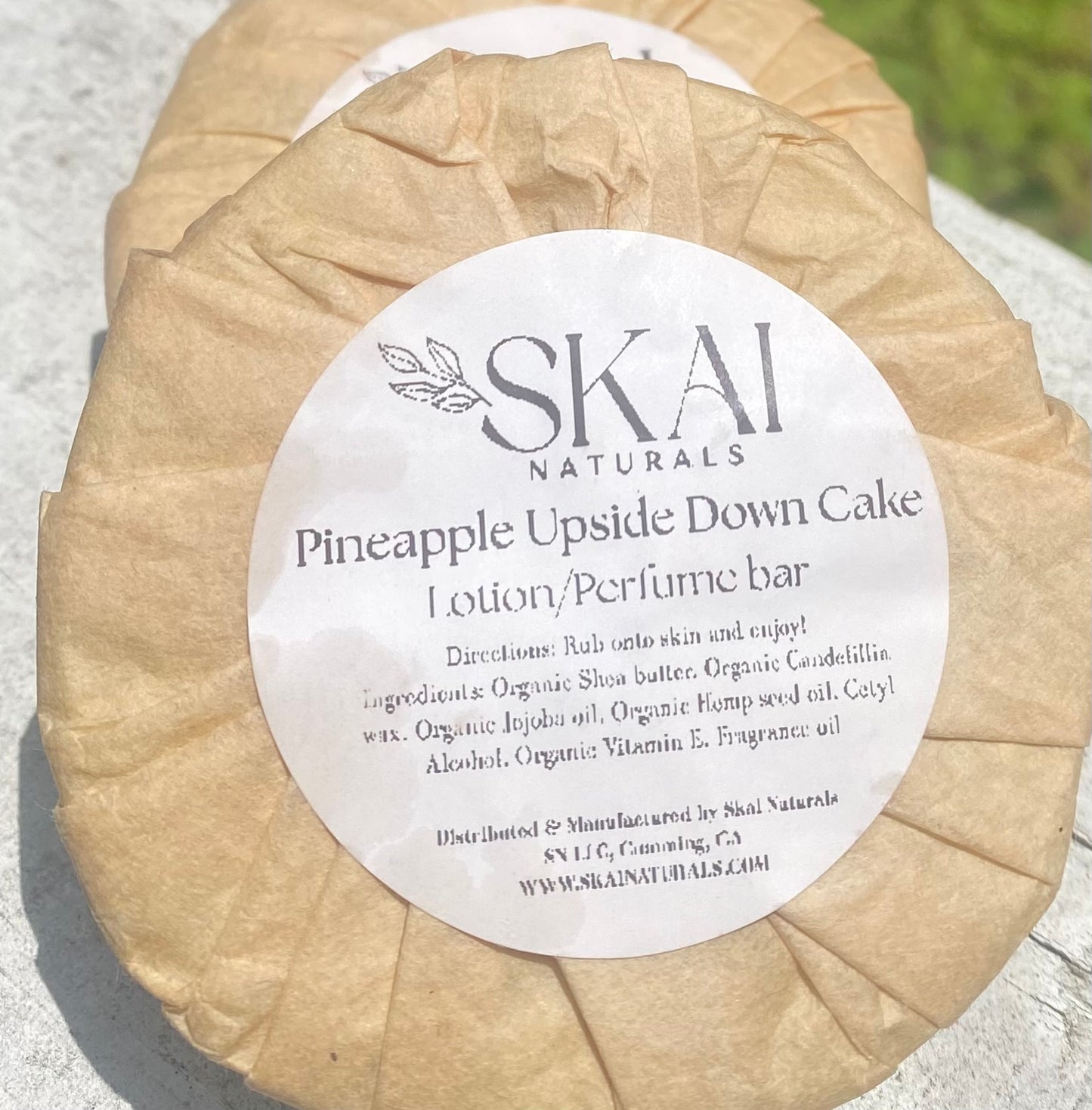 Pineapple upside down lotion bar
