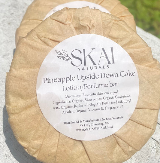 Pineapple upside down lotion bar
