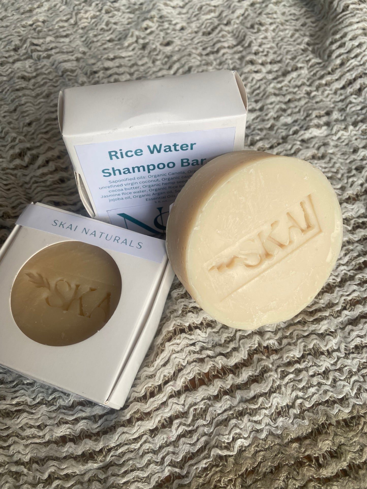 Rice water shampoo bar