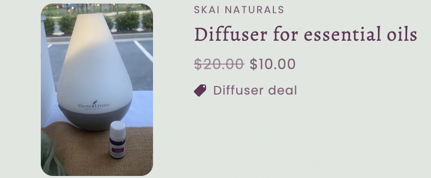 Diffuser Sale!! Spend $30 get for 1/2 off!!